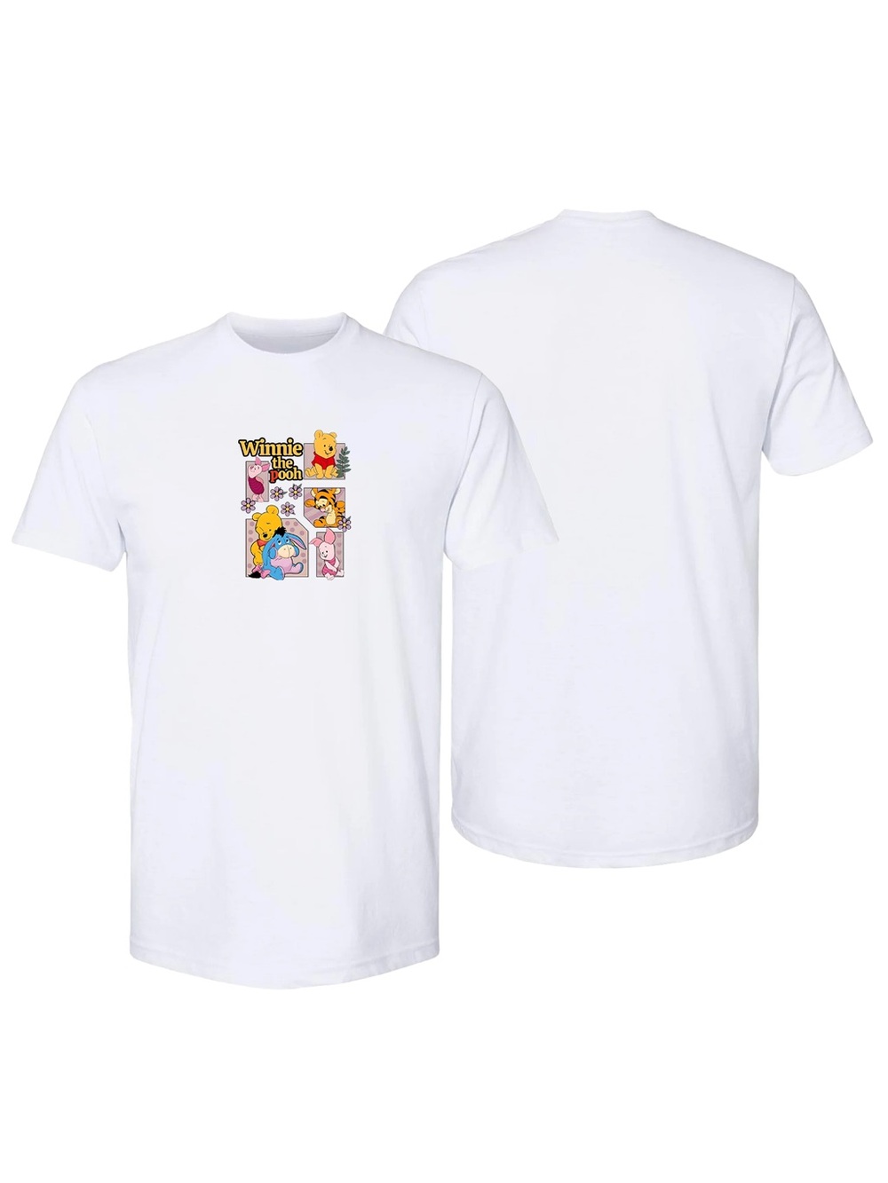 Unisex Winnie the Pooh Cotton T-Shirt White